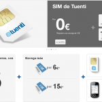 Internet barato para tu móvil. Tuenti ofrece tarjetas SIM con plan de datos prepago de bajo coste.
